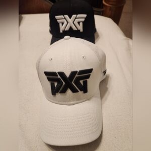 PXG White Cap with Black Raised Logo